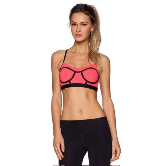 LORNA JANE Candice Sports Bra in Cupid Red & Black size XS NWT - Picture 1 of 4